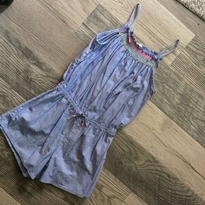 Osh Kosh girls short romper denim blue‎ size 14